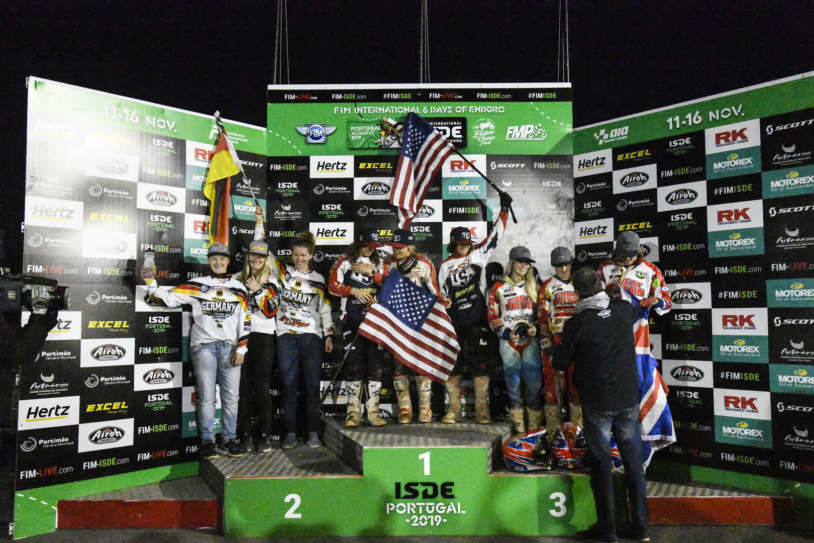 Podium – FIM ISDE 2019 Portimão